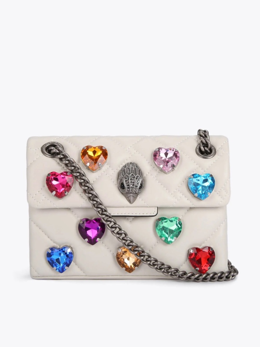 KURT GEIGER LONDON Mini Kensington Love Leather Shoulder Bag